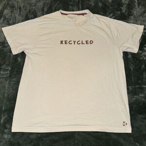 Denim & Flower Ricky Singh T-Shirt Men's XL White Recycled Logo Cotton Crew Neck